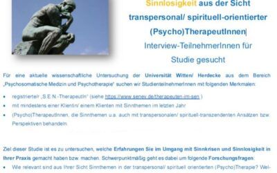 Studie – Umgang mit Krisen aus Sicht der Transpersonalen Therapie (Uni Witten-Herdecke)