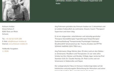 Jörg Fuhrmann als Autor beim Heilkunde-Magazin-Schweiz